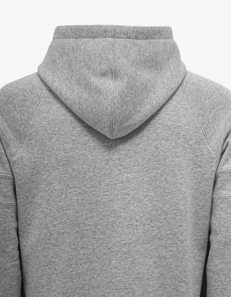 Saint Laurent Grey Logo Embroidery Hoodie