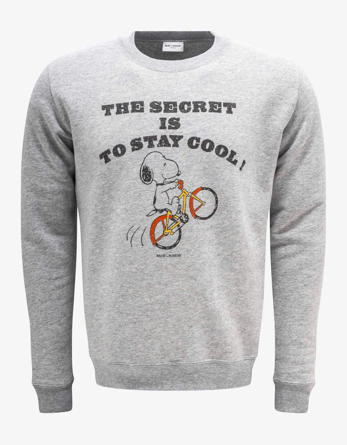 Saint Laurent Grey Saint Laurent Snoopy Sweatshirt