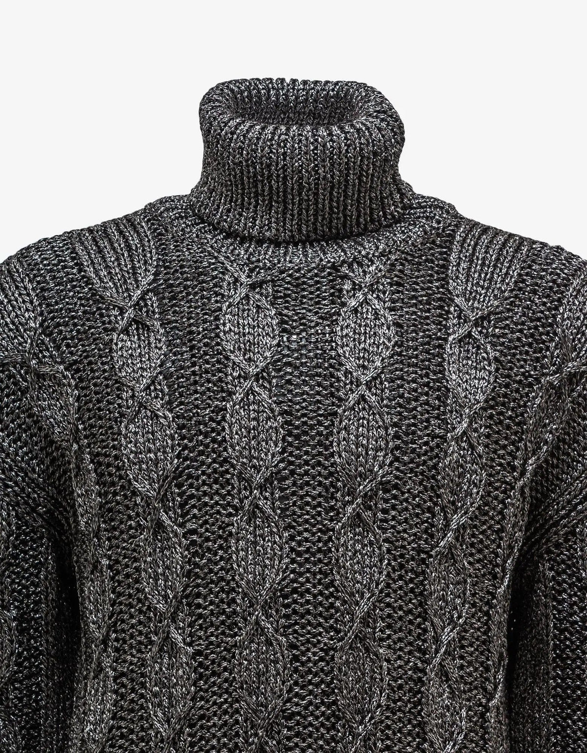 Saint Laurent Grey Turtleneck Sweater