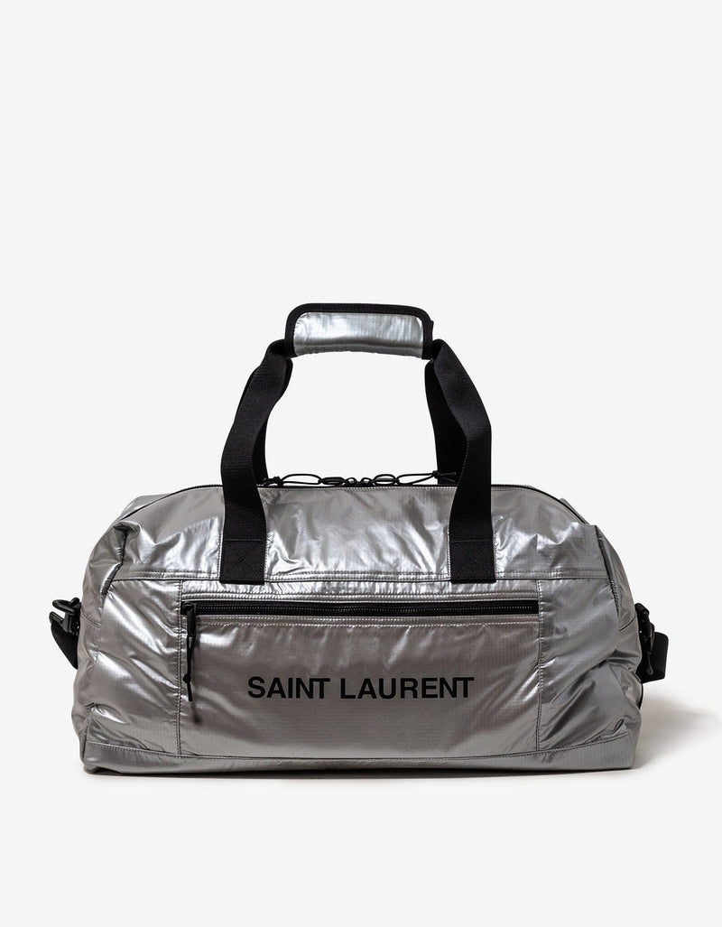 Saint Laurent Metallized Nylon Nuxx Duffle Bag