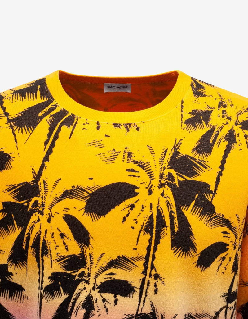 Saint Laurent Multicolour Palm Trees Print Sweatshirt