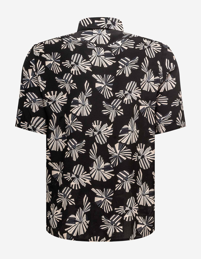 Saint Laurent Origami Print Silk Shirt