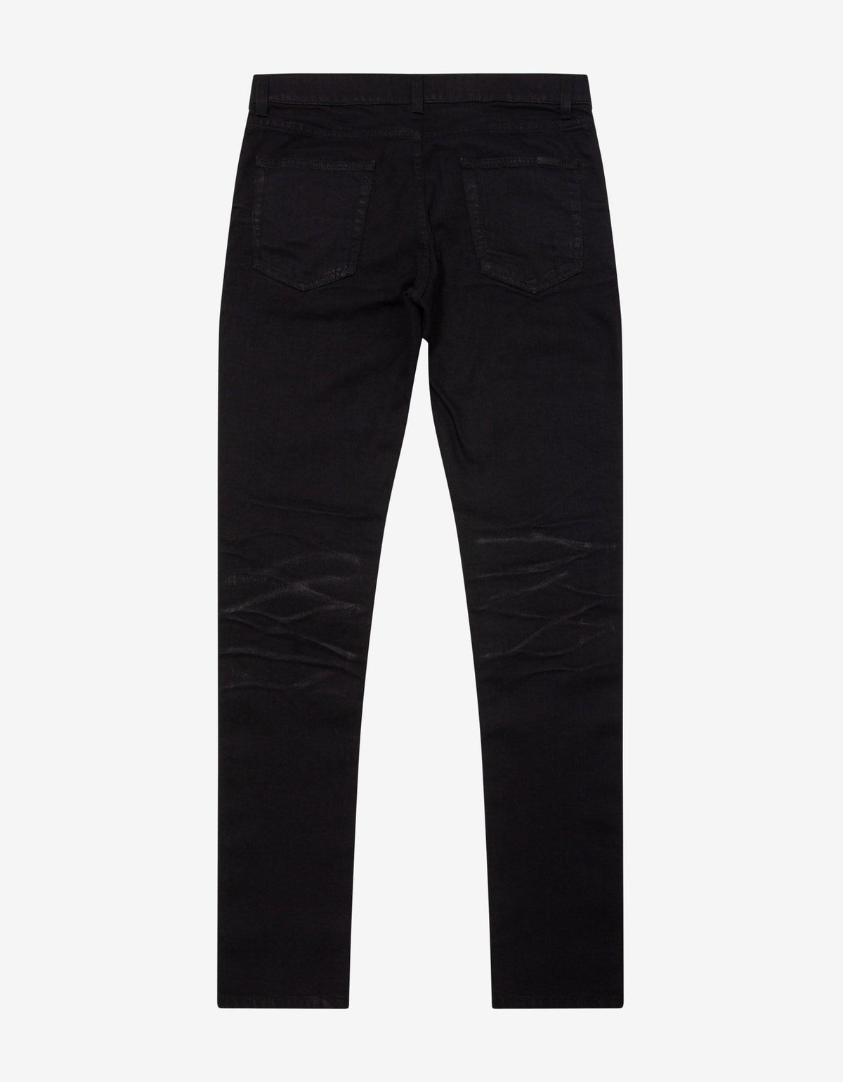 Saint Laurent Saint Laurent Black Skinny Jeans with Silver Coating