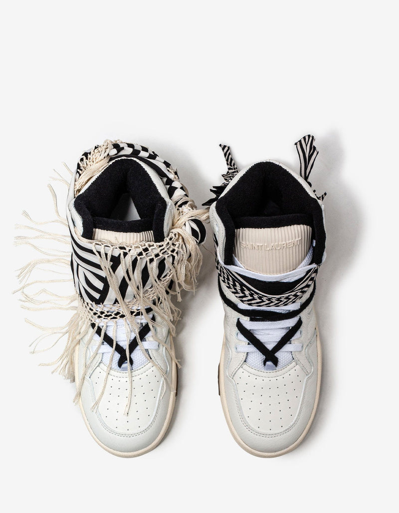 Saint Laurent Smith Bandana High Top Trainers