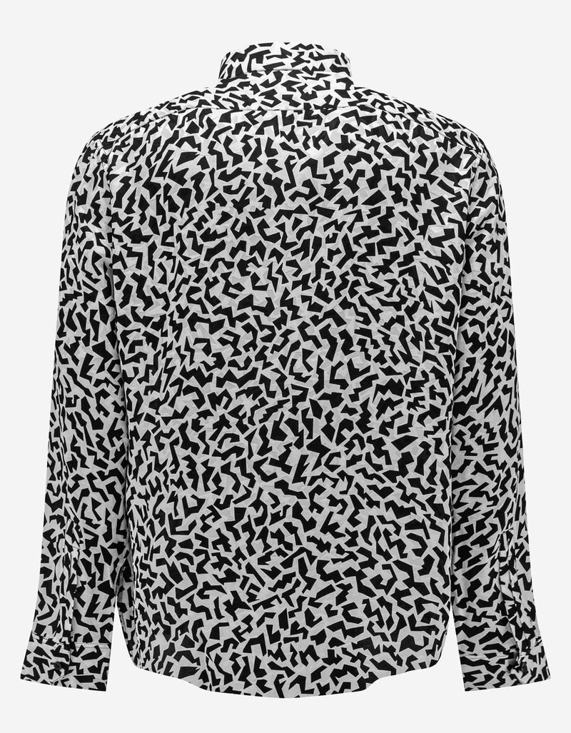 Saint Laurent Sparkle Print Silk Shirt