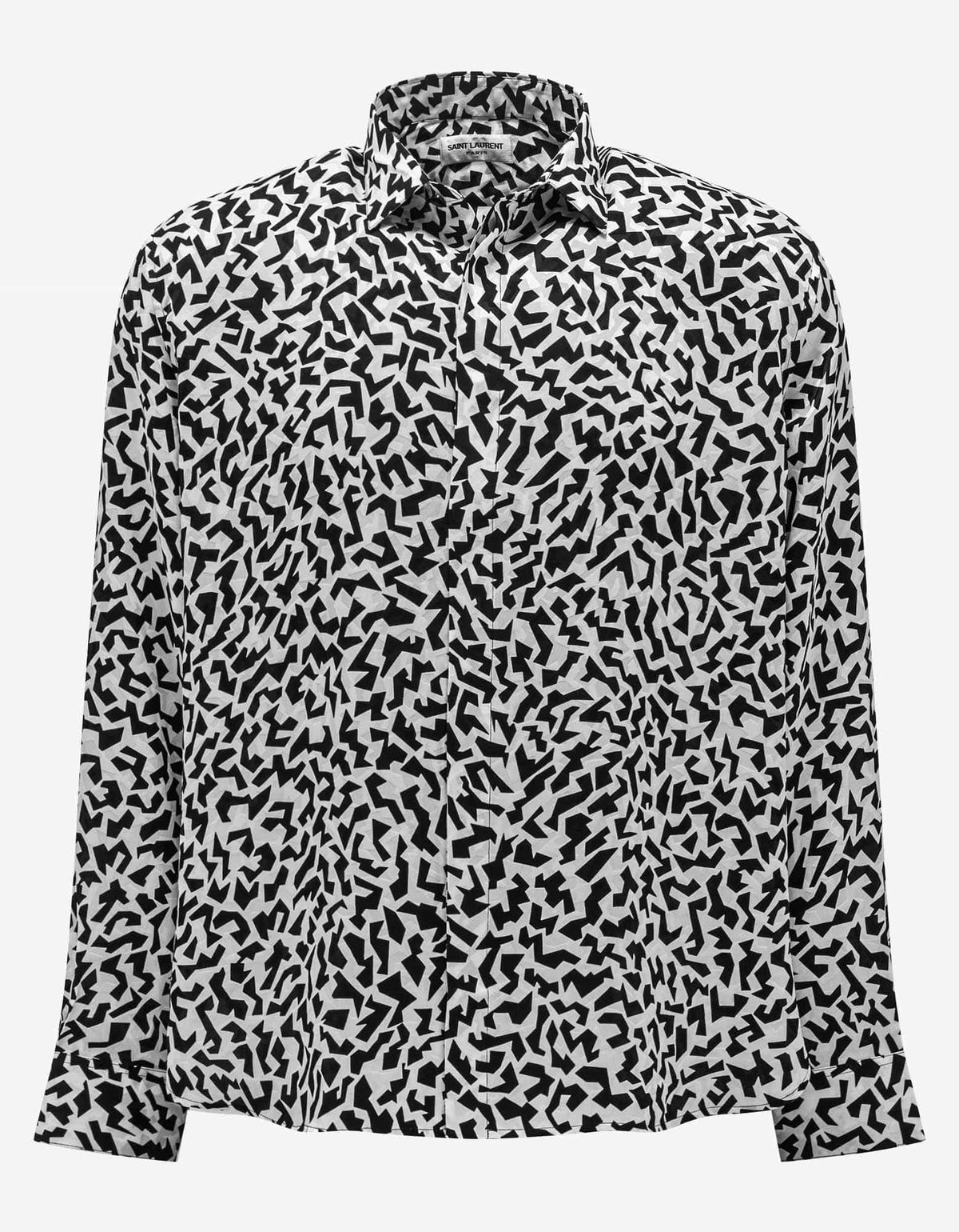 Saint Laurent Sparkle Print Silk Shirt