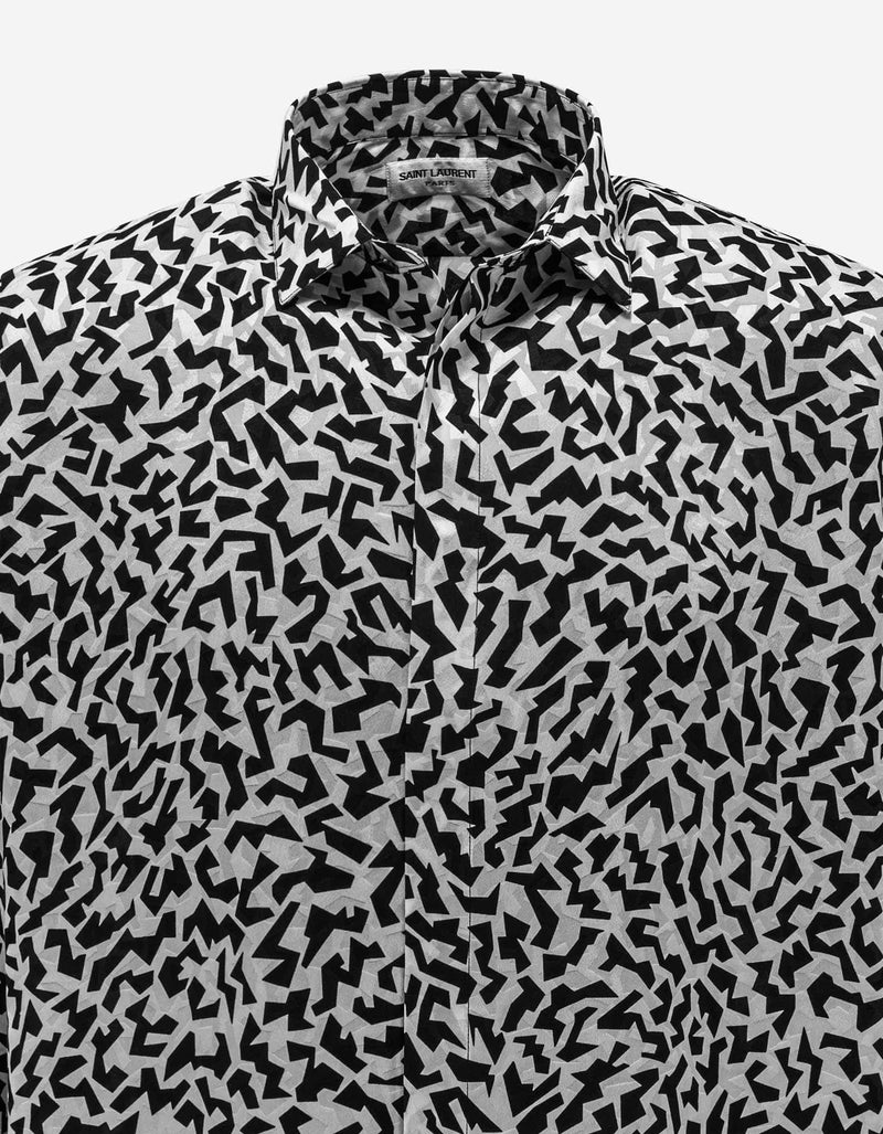 Saint Laurent Sparkle Print Silk Shirt