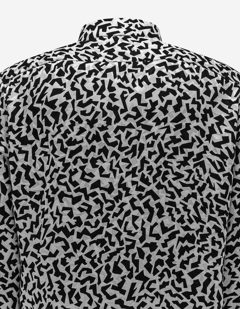 Saint Laurent Sparkle Print Silk Shirt