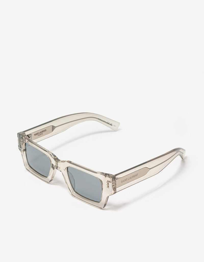 Saint Laurent Transparent and Silver SL 572 Sunglasses