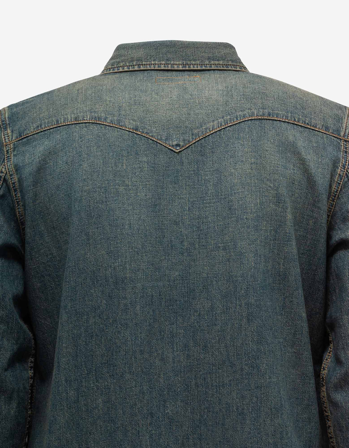 Saint Laurent Vintage Blue Western Denim Shirt