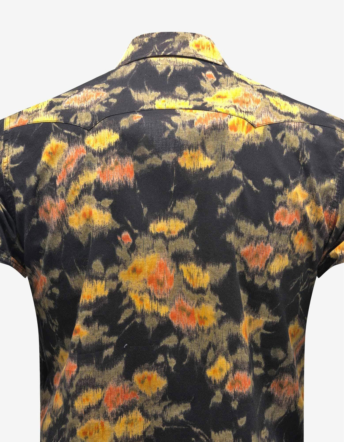 Saint Laurent Vintage Floral Print Western Shirt