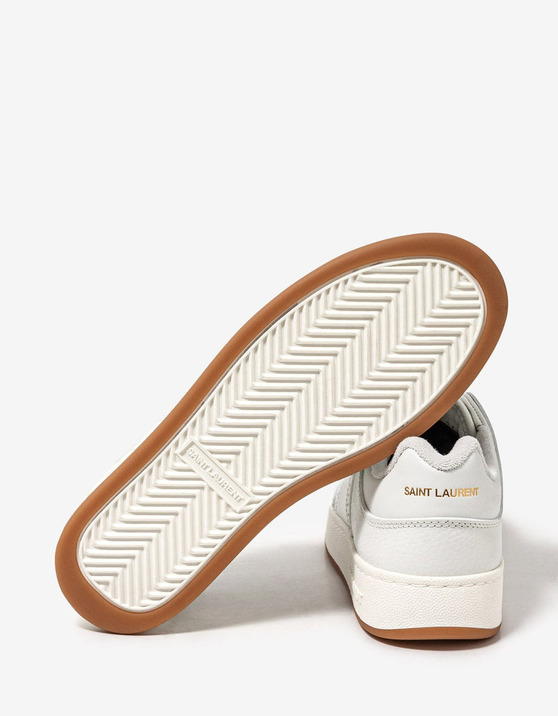 Saint Laurent White SL/61 Leather Trainers