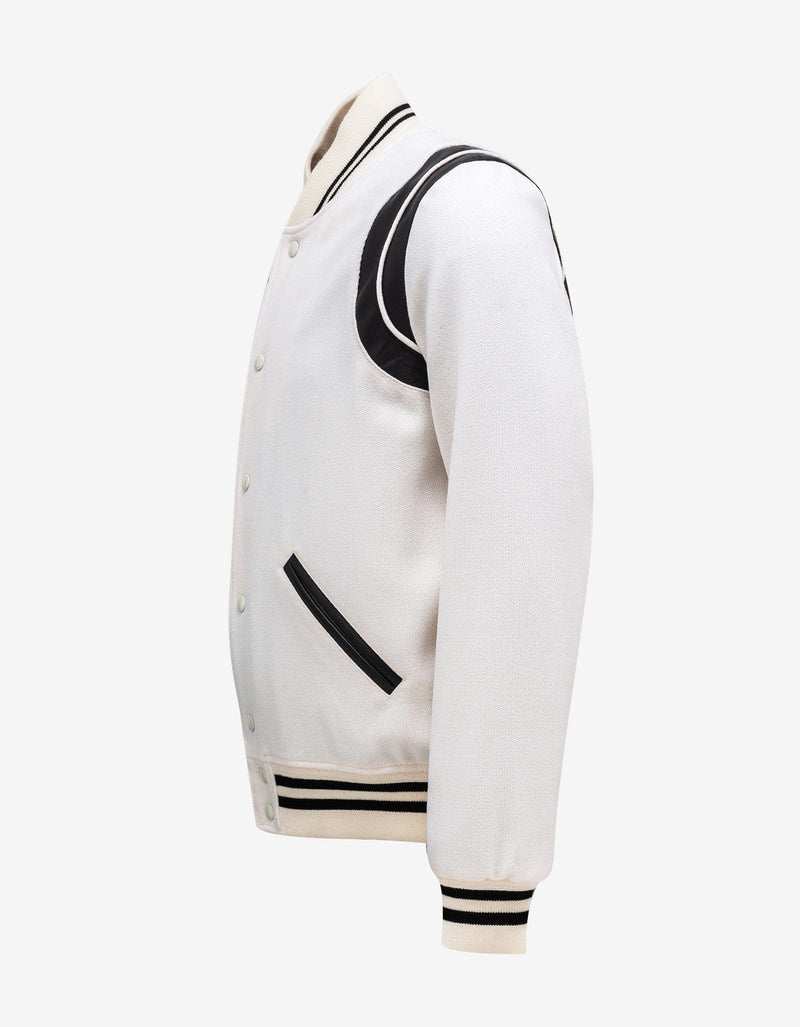 Saint Laurent White Wool Teddy Jacket