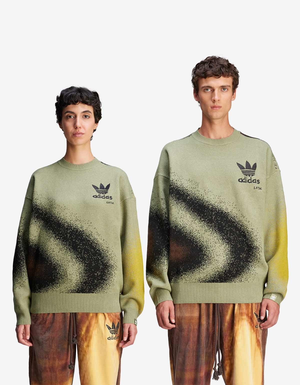 SFTM x Adidas 004 Green Fully Fashion Knit Sweatshirt