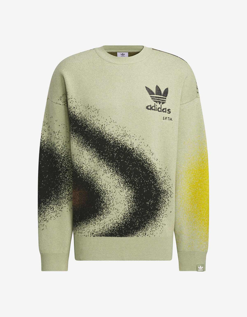 SFTM x Adidas 004 Green Fully Fashion Knit Sweatshirt