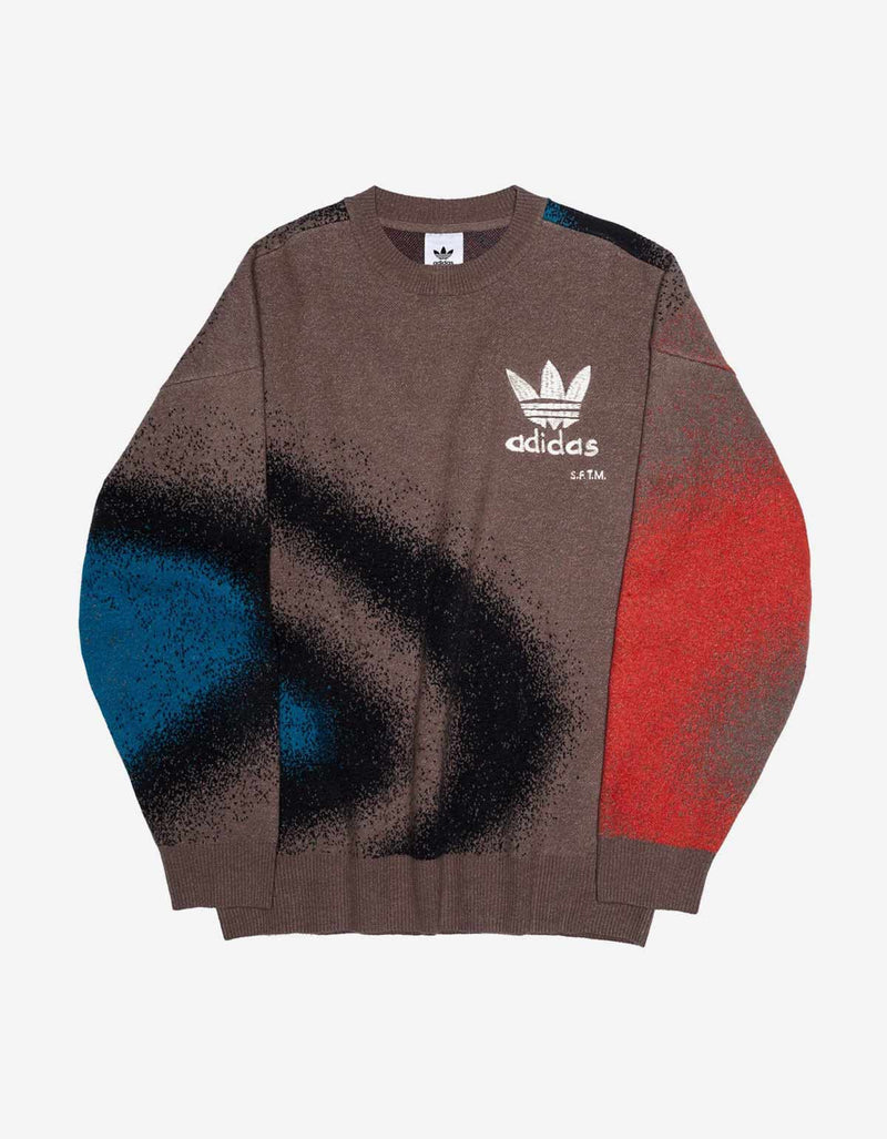 Song For The Mute x Adidas SFTM-003 Brown Jacquard Sweater