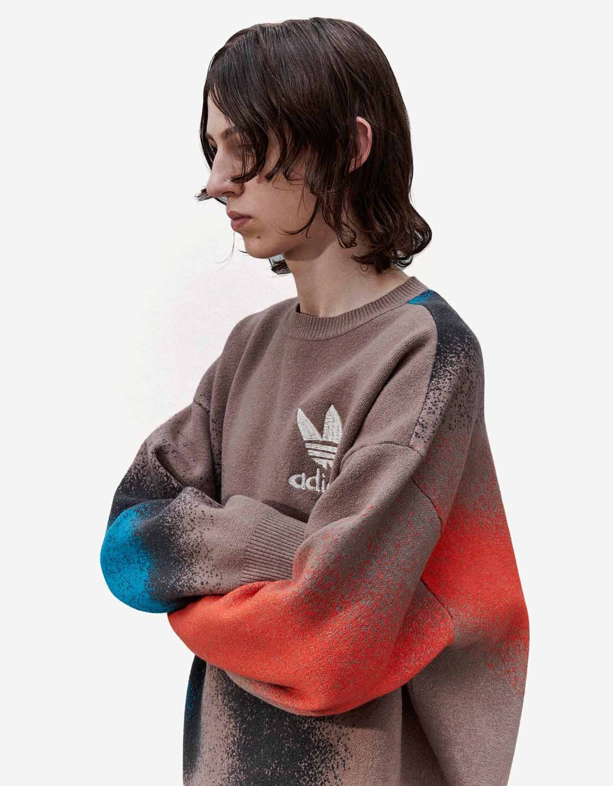 Song For The Mute x Adidas SFTM-003 Brown Jacquard Sweater