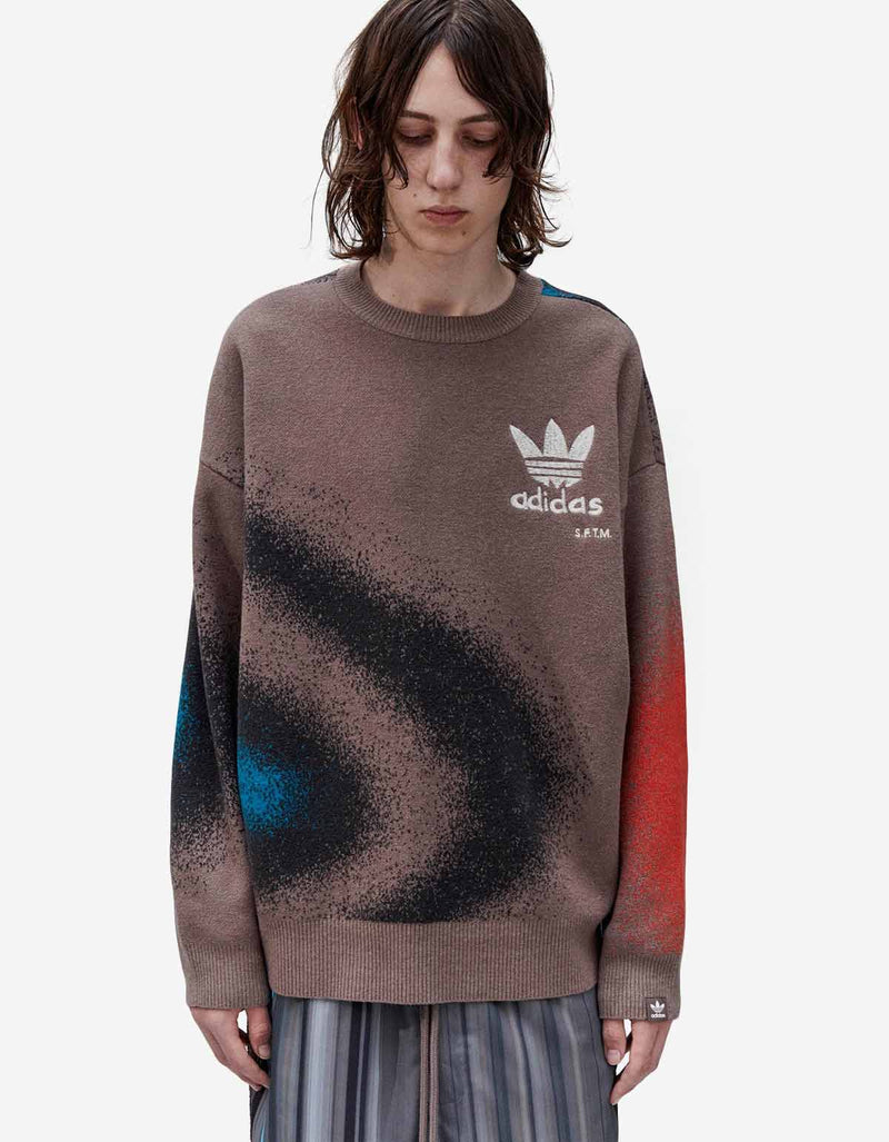 Song For The Mute x Adidas SFTM-003 Brown Jacquard Sweater