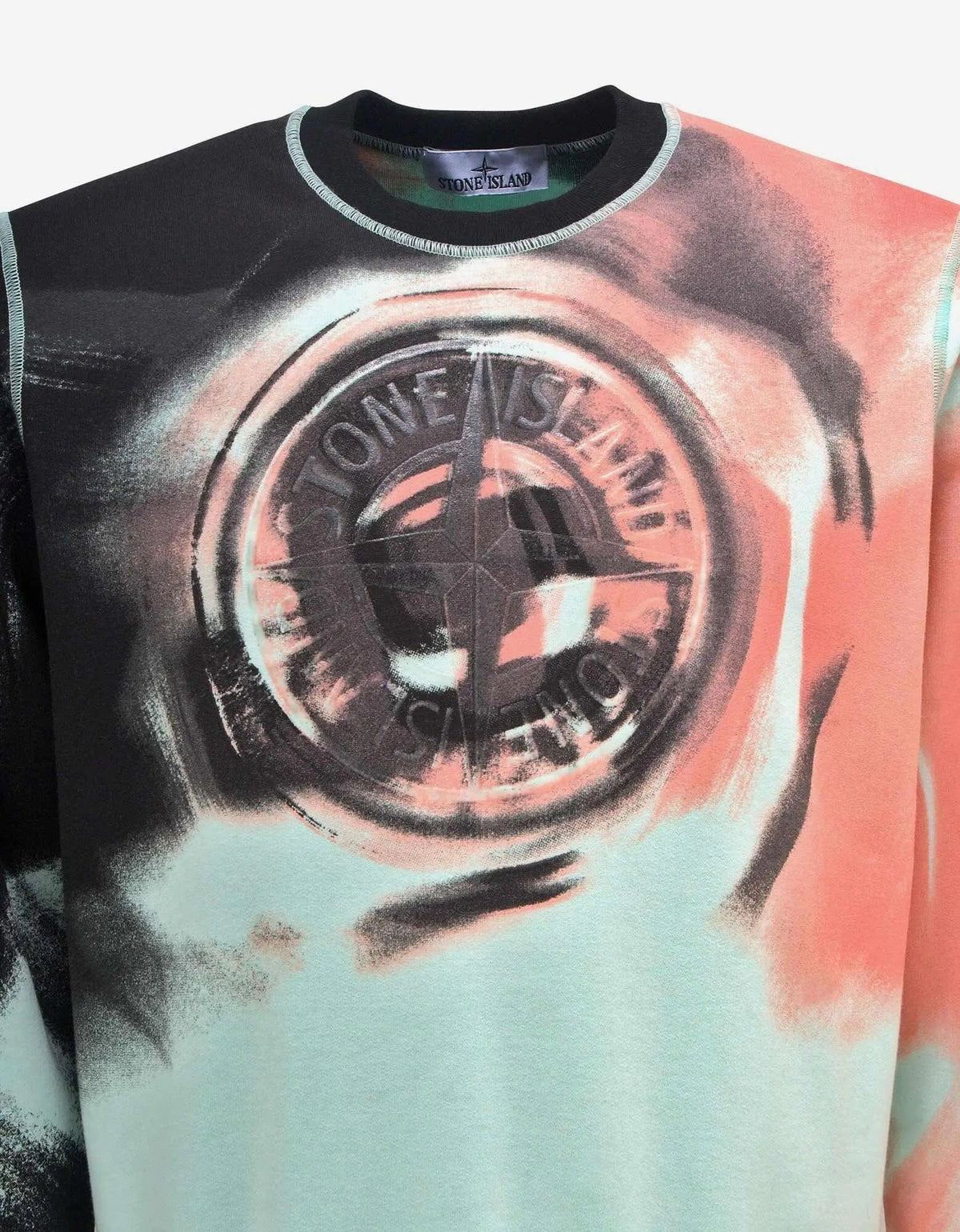 Stone Island Aqua Motion Saturation Graphic Sweatshirt