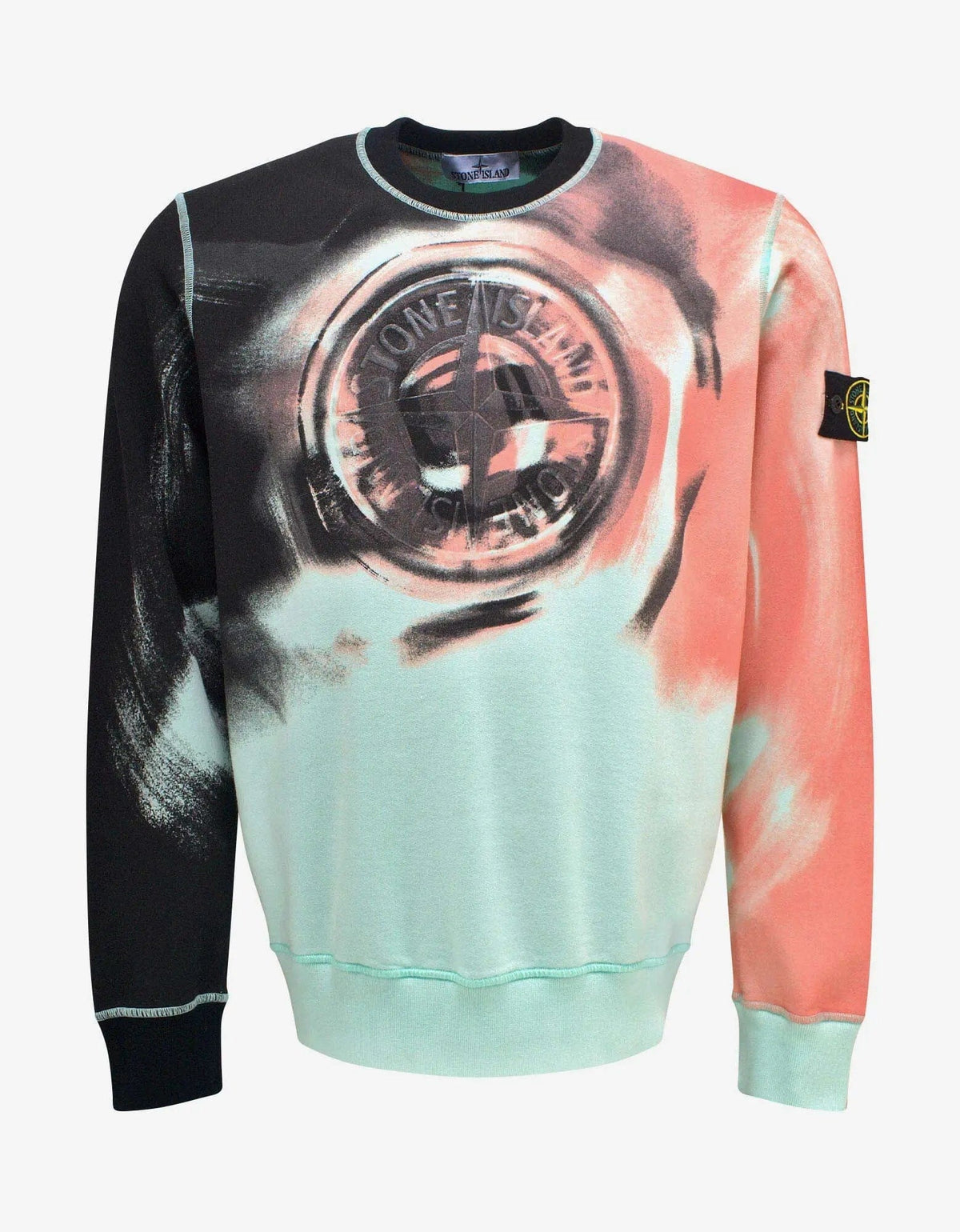 Stone Island Aqua Motion Saturation Graphic Sweatshirt