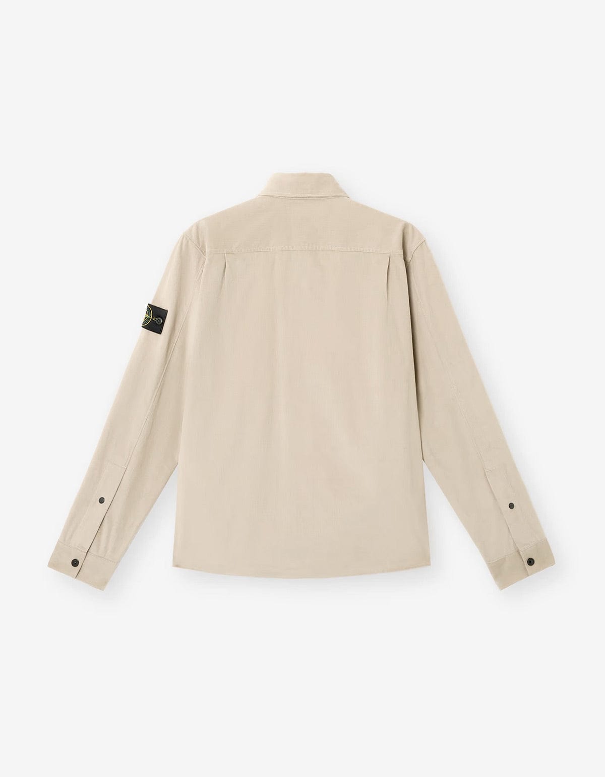 Stone Island Beige Cotton Micro-Corduroy Overshirt