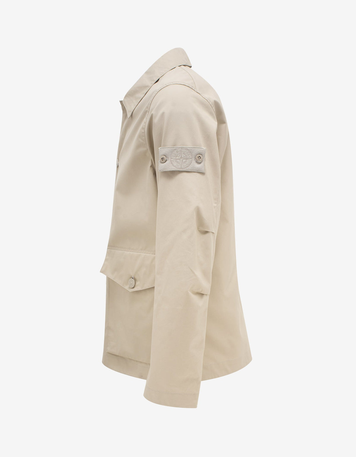 Stone Island Beige Ghost Piece O-Ventile Jacket