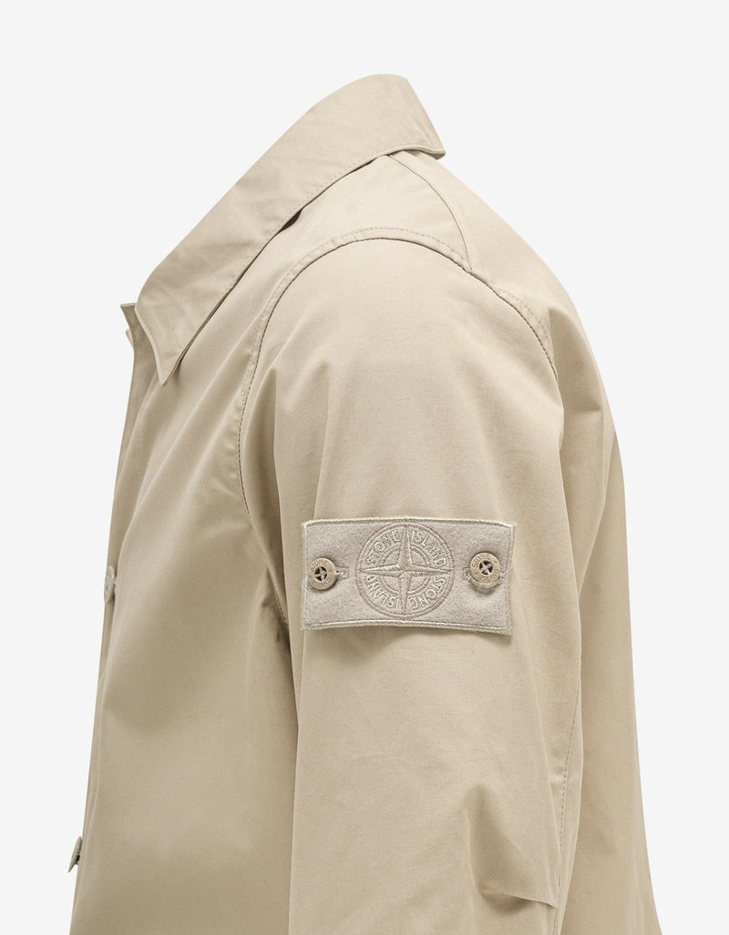 Stone Island Beige Ghost Piece O-Ventile Jacket