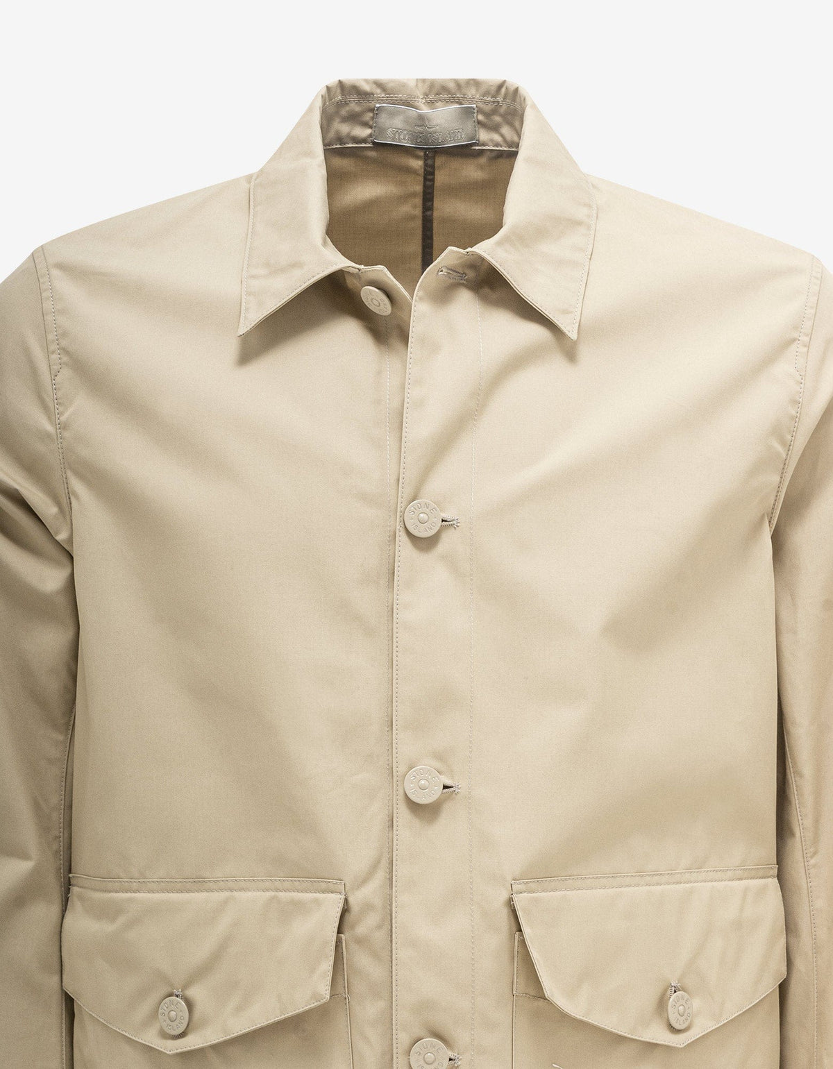 Stone Island Beige Ghost Piece O-Ventile Jacket