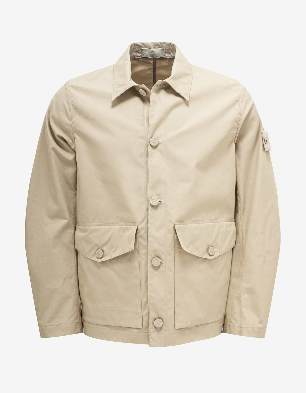 Stone Island Beige Ghost Piece O-Ventile Jacket