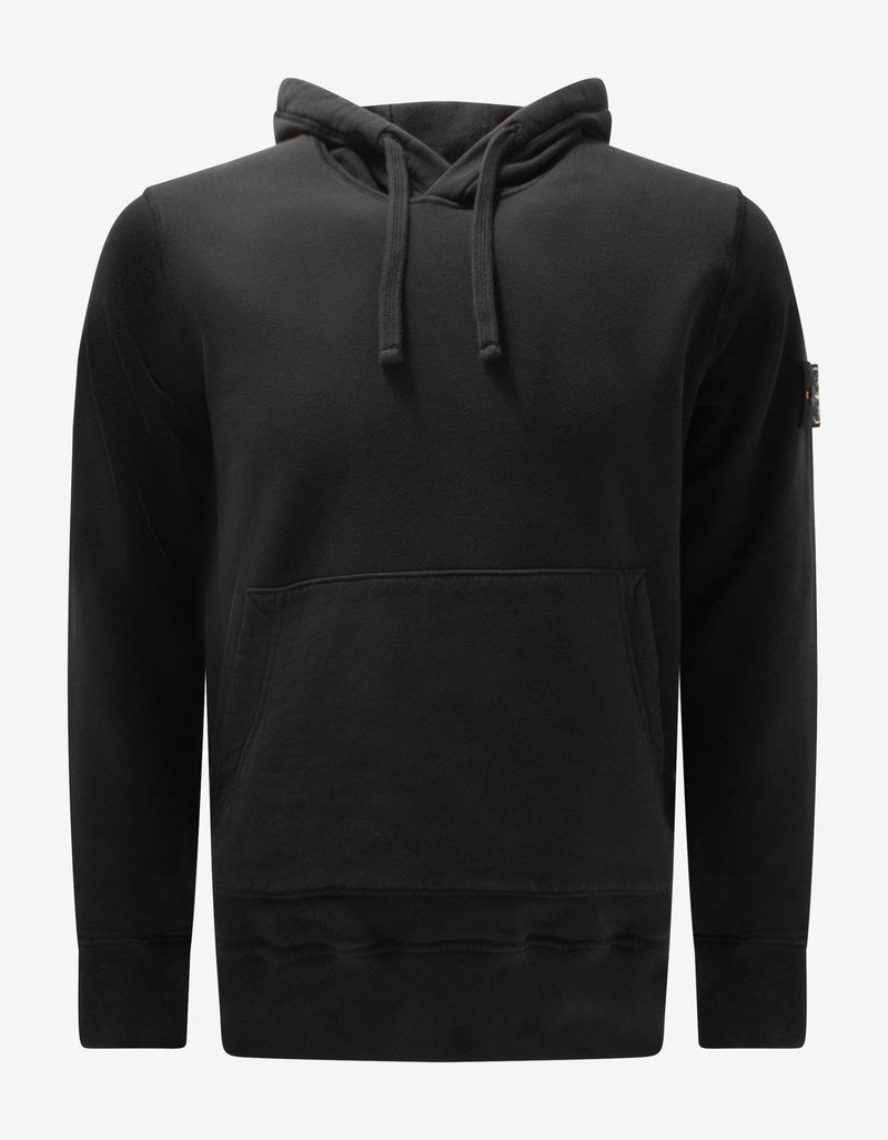 Stone Island Black Compass Badge Hoodie