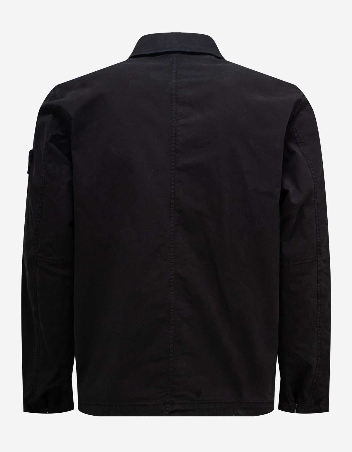 Stone Island Black Garment Dyed Overshirt