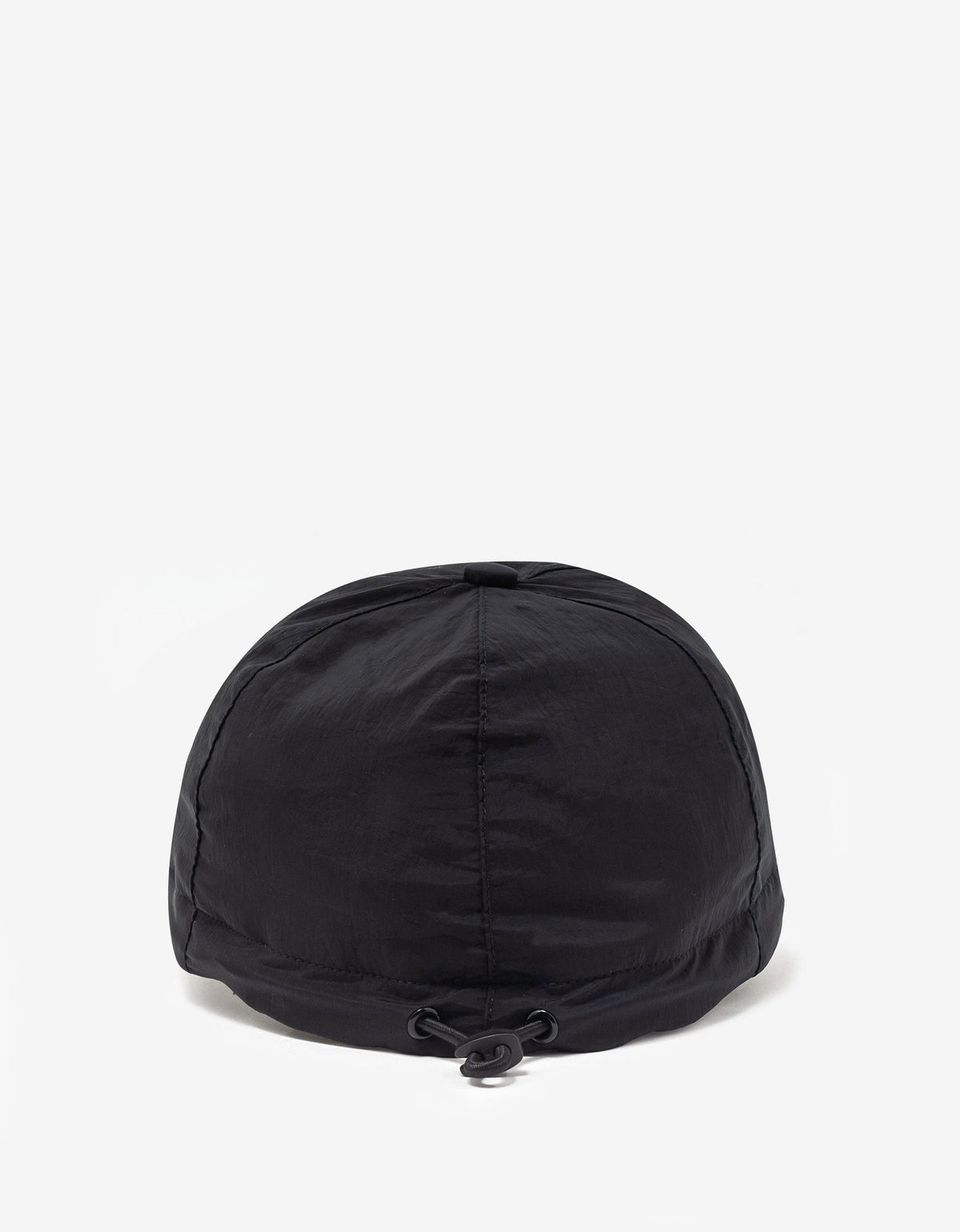 Stone Island Black Nylon Metal Cap