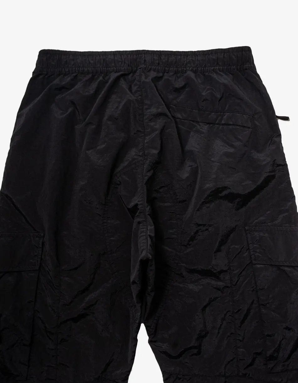 Stone Island Black Nylon Metal Cargo Trousers