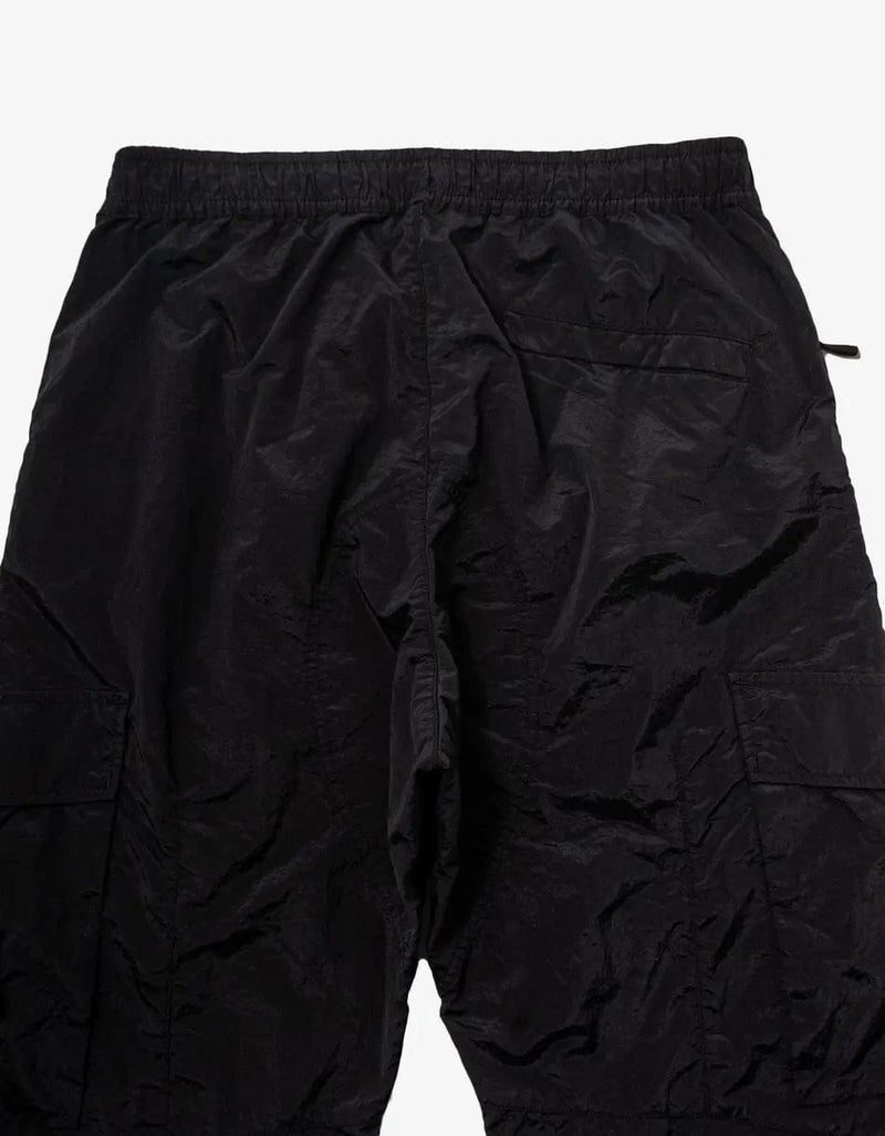 Stone Island Black Nylon Metal Cargo Trousers