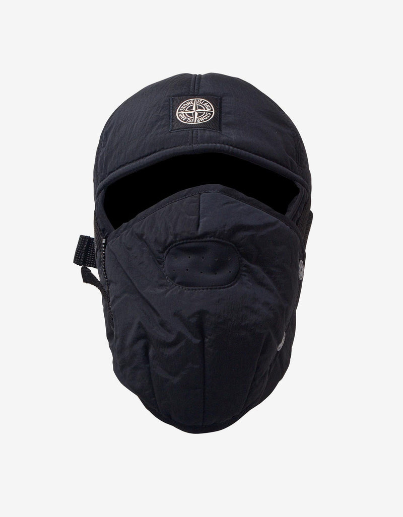 Stone Island Black Nylon Metal Padded Protective Hood