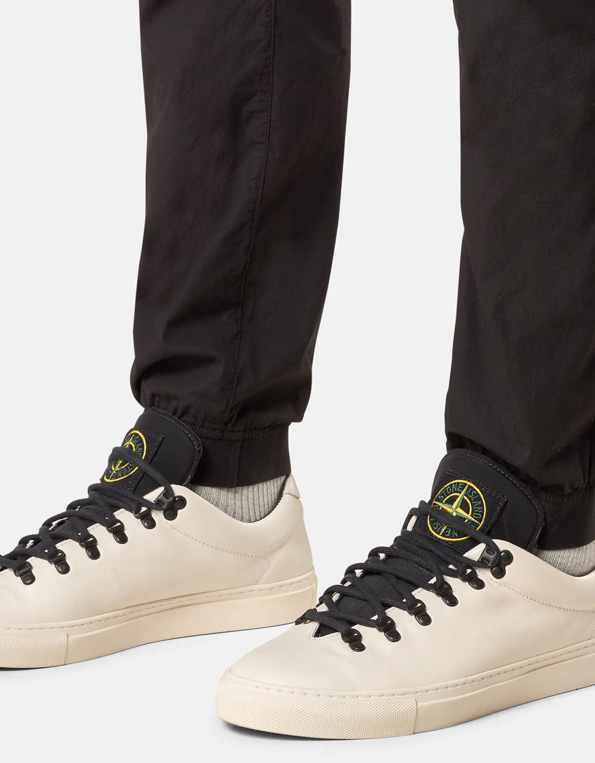 Stone Island Black Paracadute Cargo Trousers