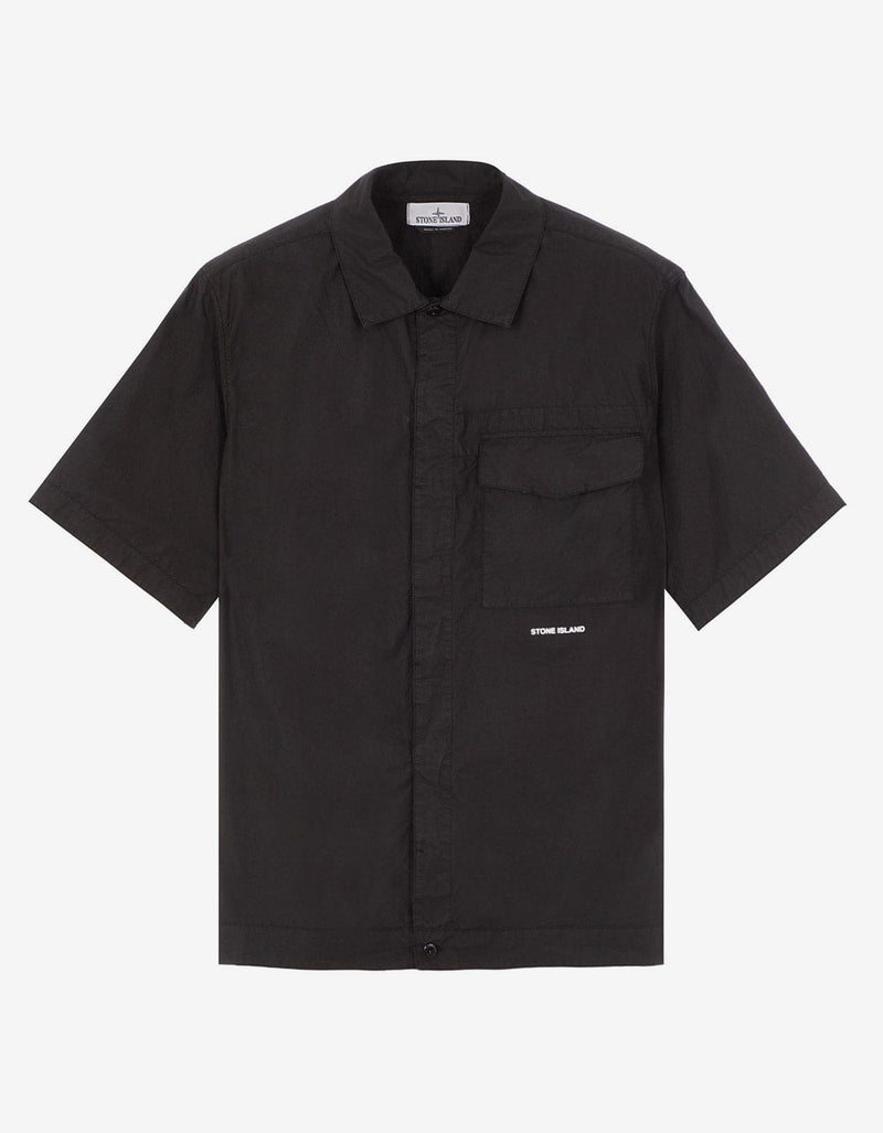 Stone Island Black Short Sleeve Overshirt