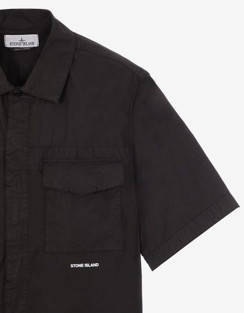 Stone Island Black Short Sleeve Overshirt