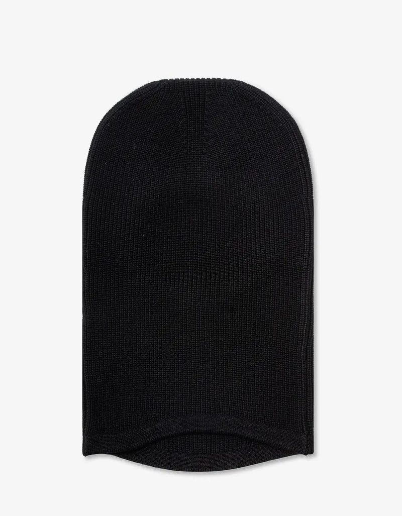 Stone Island Black Wool Balaclava