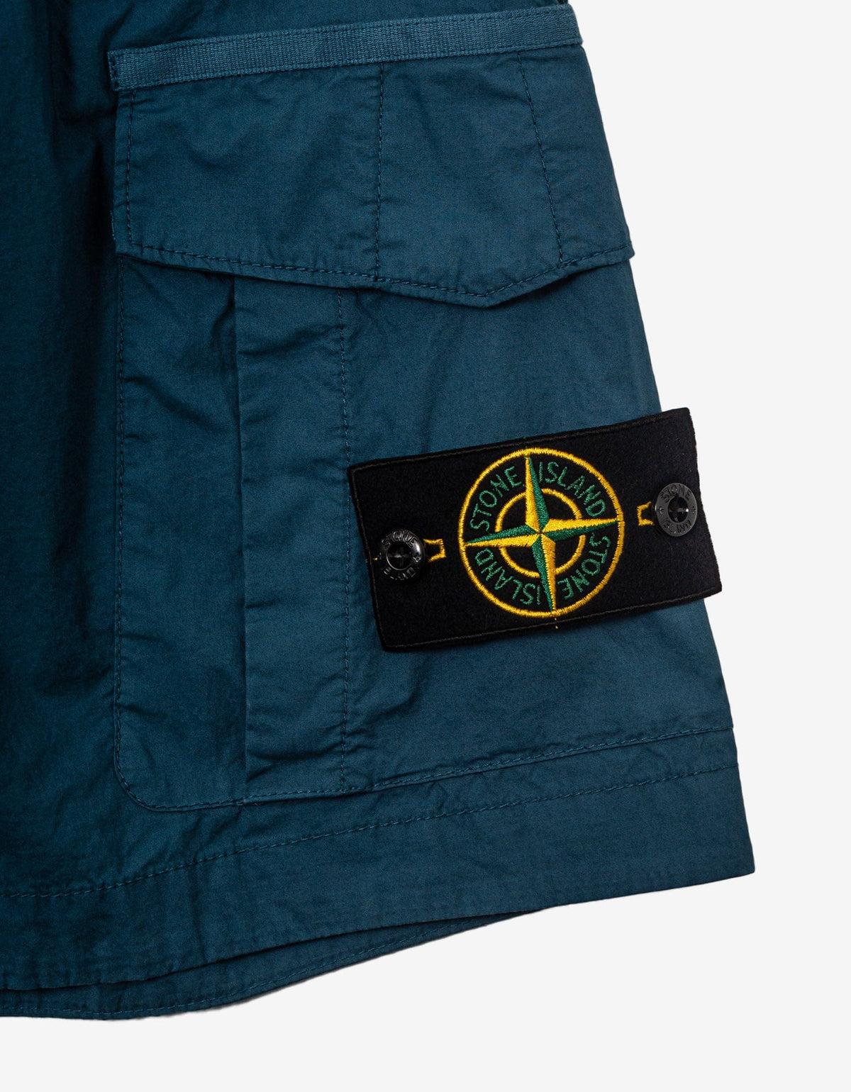 Stone Island Blue Cargo Bermuda Shorts