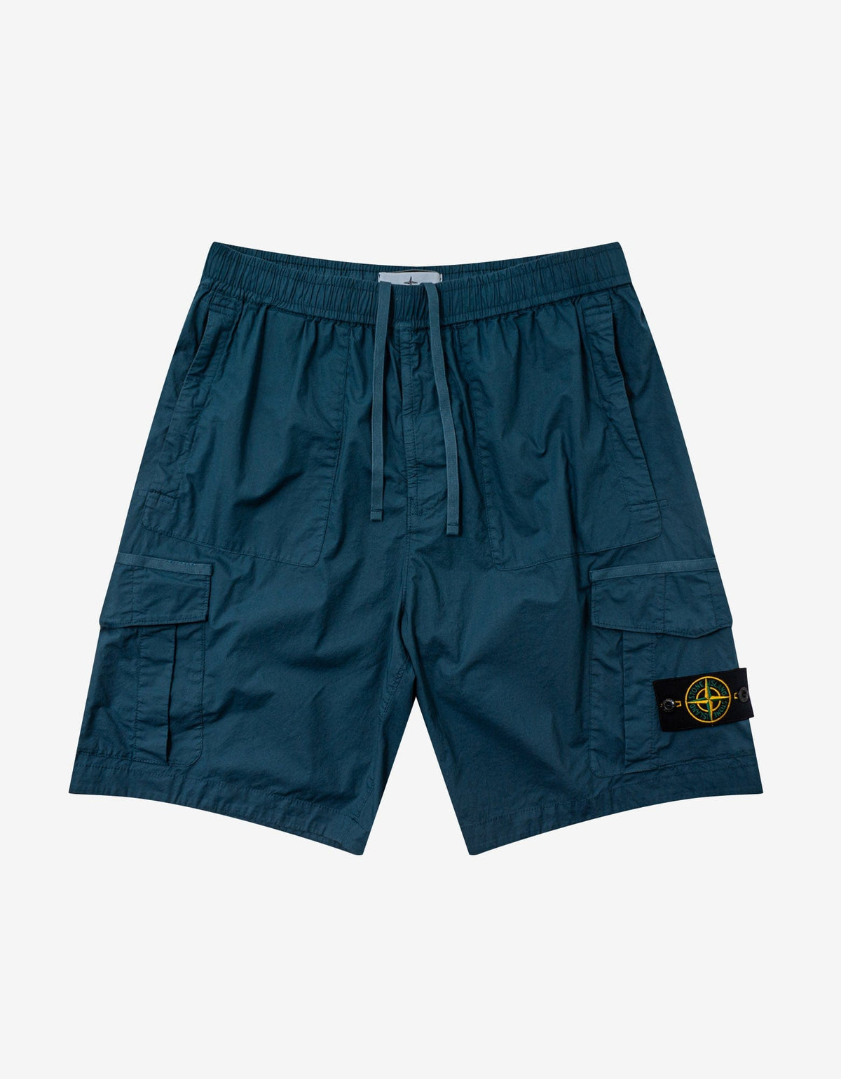 Stone Island Blue Cargo Bermuda Shorts