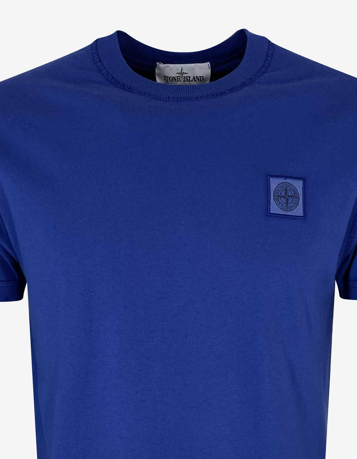 Stone Island Blue Compass Logo T-Shirt