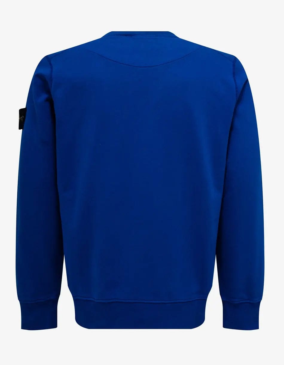 Stone Island Blue Garment Dyed Sweatshirt