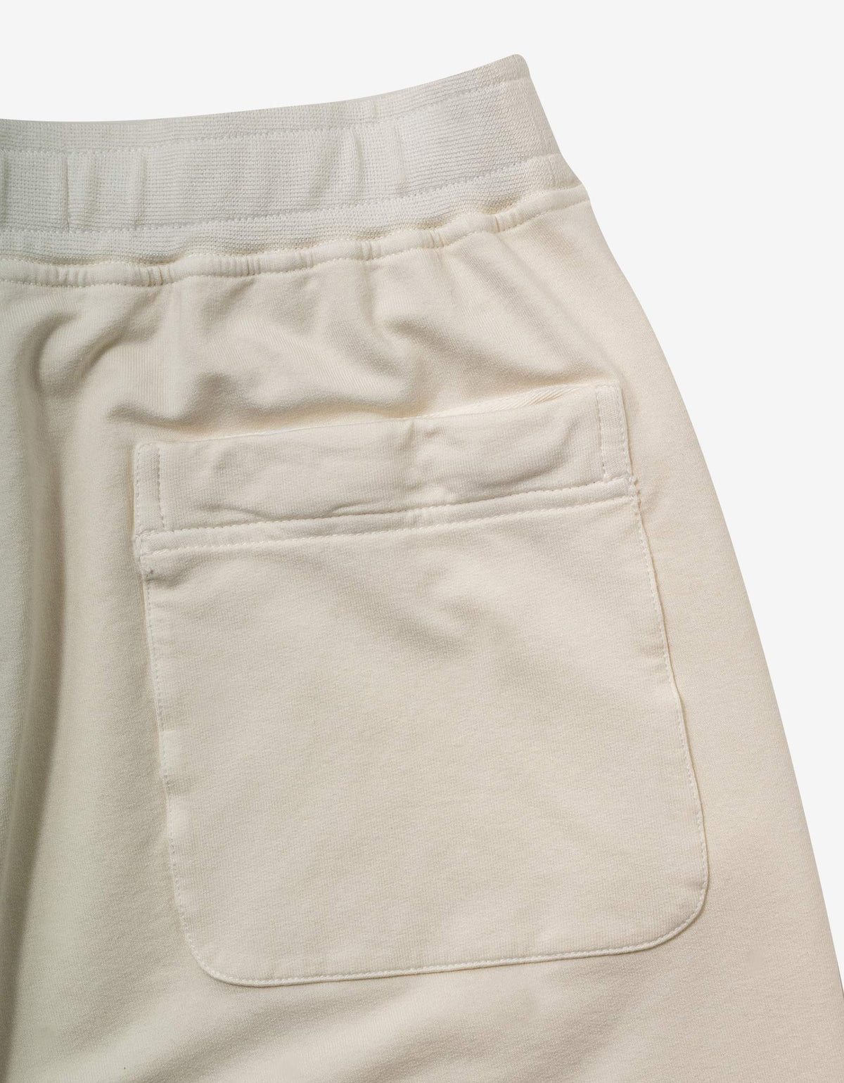 Stone Island Cream Stretch Fleece Ghost Piece Sweat Shorts