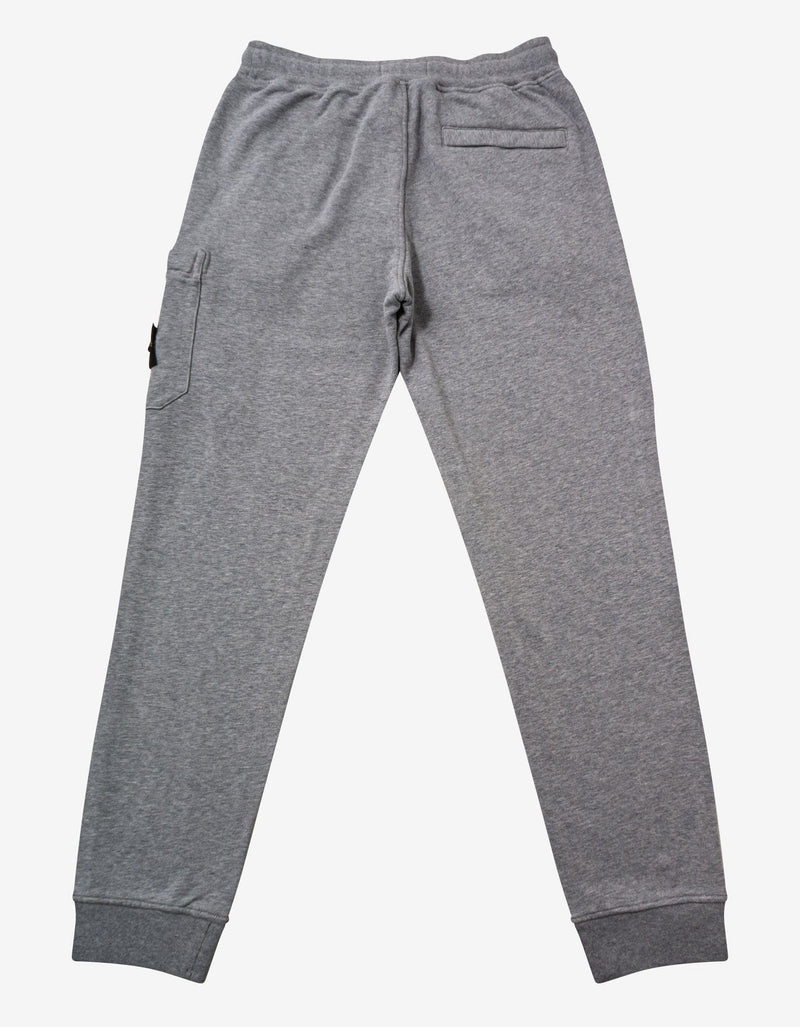 Stone Island Dust Grey Compass Logo Sweat Pants