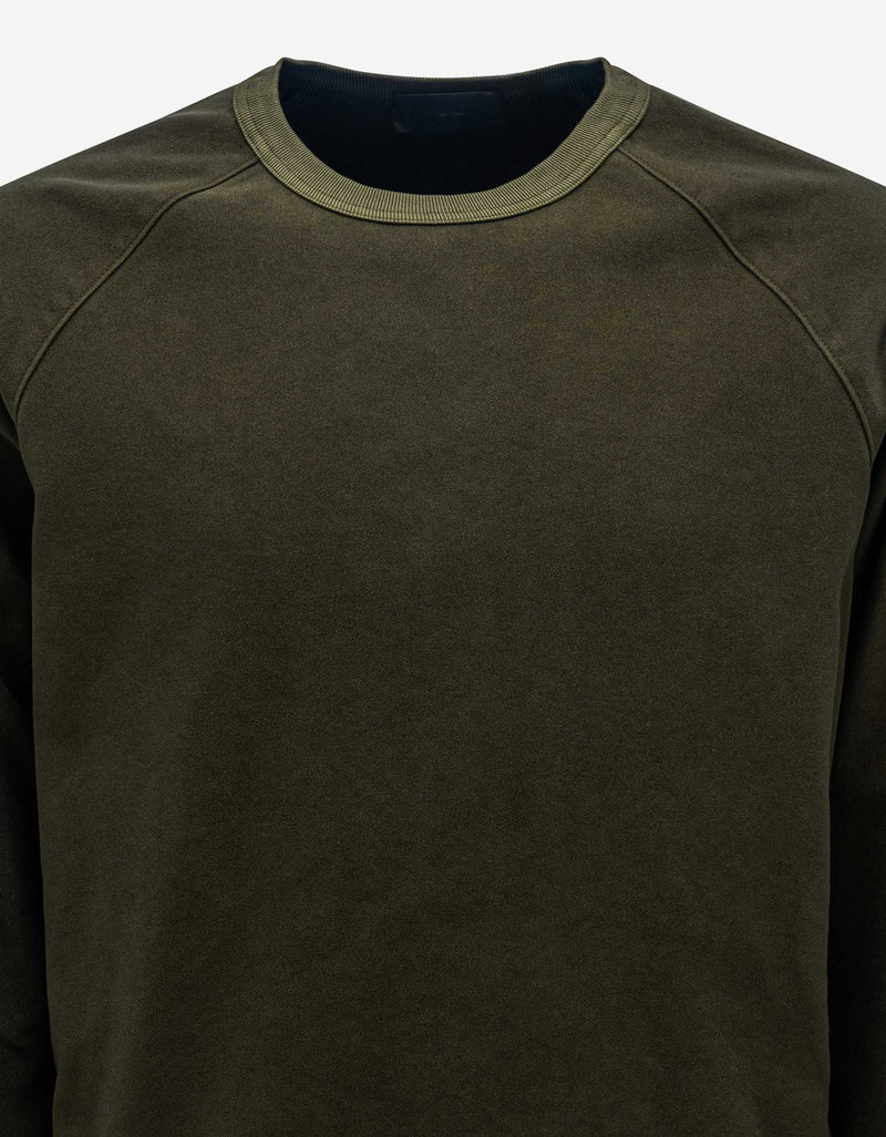 Stone Island Green Nylon-Blend Sweatshirt