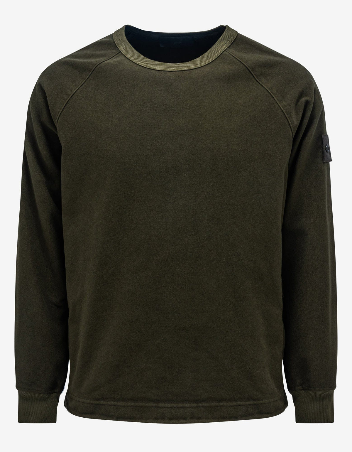 Stone Island Green Nylon-Blend Sweatshirt