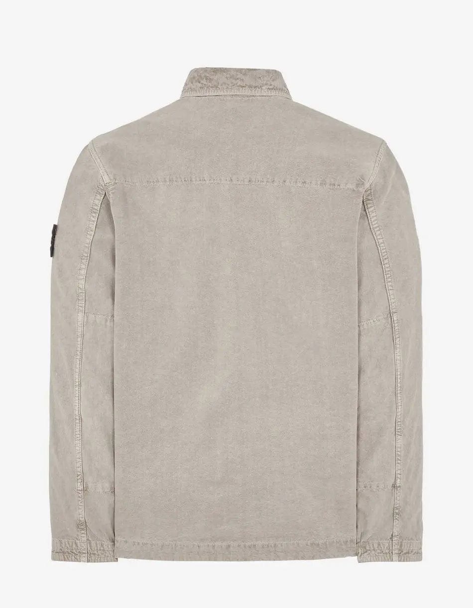 Stone Island Grey Closed Loop Panama Tinto Terra Jacket