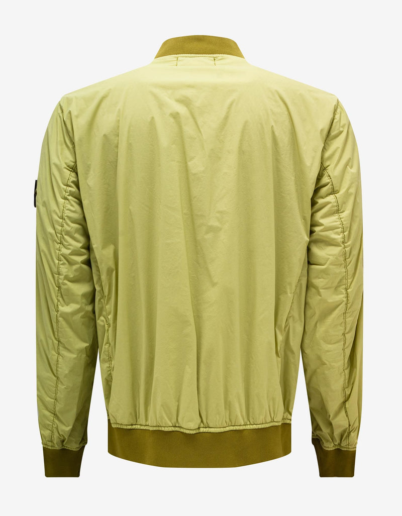 Stone Island Light Green Skin Touch Nylon-TC Bomber Jacket