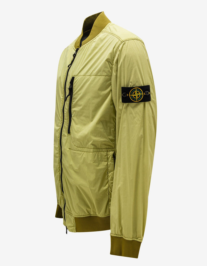 Stone Island Light Green Skin Touch Nylon-TC Bomber Jacket